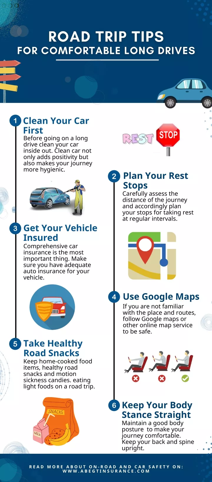 clean your car first before going on a long drive