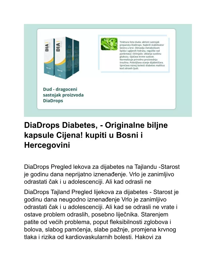 diadrops diabetes originalne biljne kapsule