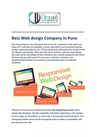 best web design company in pune