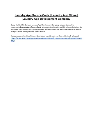 laundry app source code laundry app clone laundry