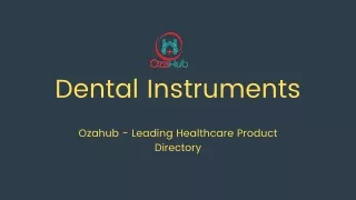 Vendor's List Of Dental Instruments Suppliers, Manufacturers & Dealers In India