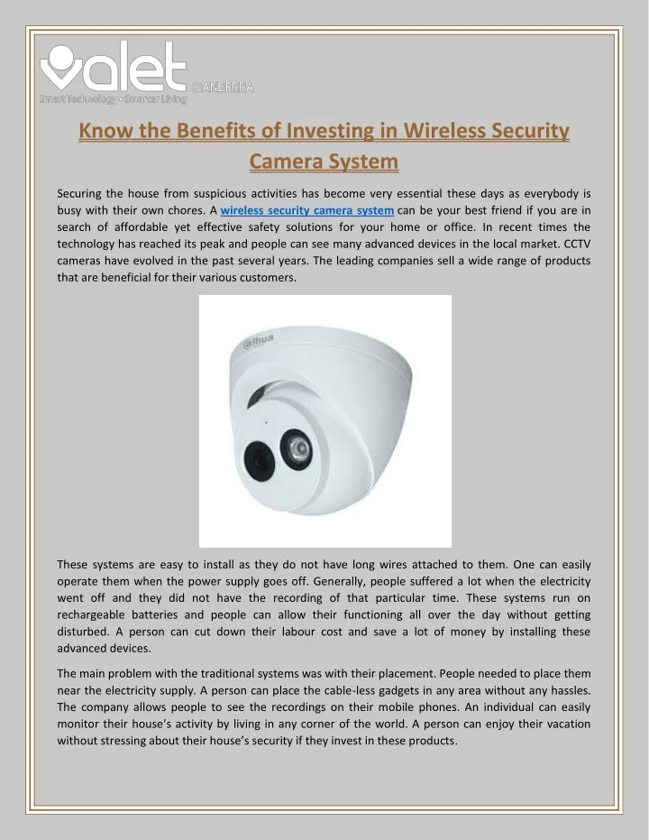 know the benefits of investing in wireless