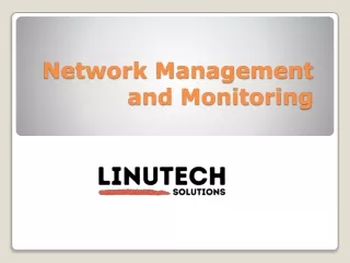 Network Management and Monitoring - linutech.com