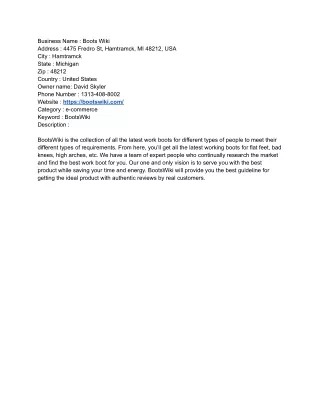 business name boots wiki address 4475 fredro