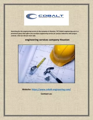 searching for the engineering service
