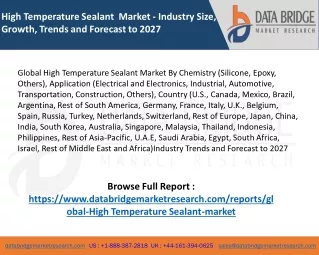 Market Analysis and Insights: Global High Temperature Sealant Market