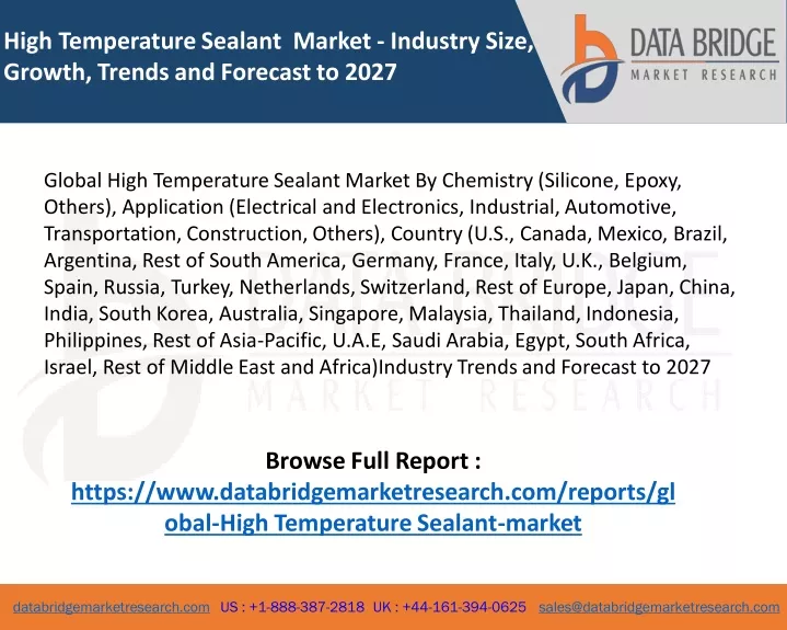 high temperature sealant market industry size