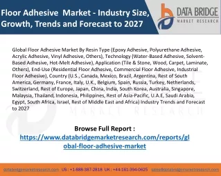 floor adhesive market