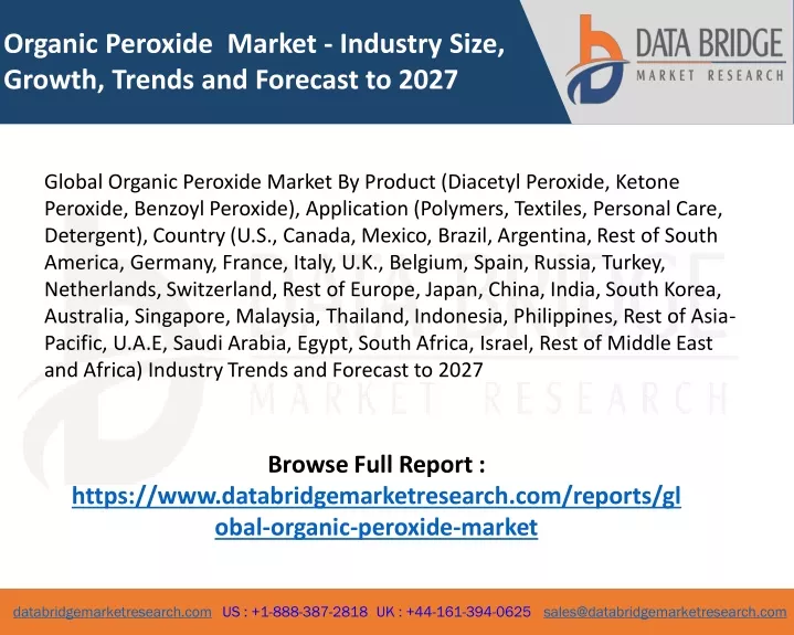 organic peroxide market industry size growth