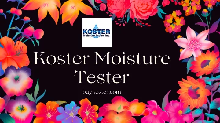 koster moisture tester