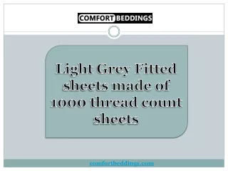light grey fitted sheets made of 1000 thread
