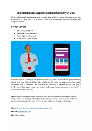 Hire dedicated mobile app developer from leading mobile app development company