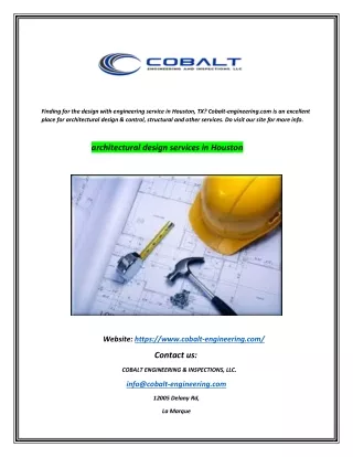finding for the design with engineering service