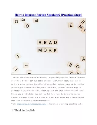 how to improve english speaking practical steps