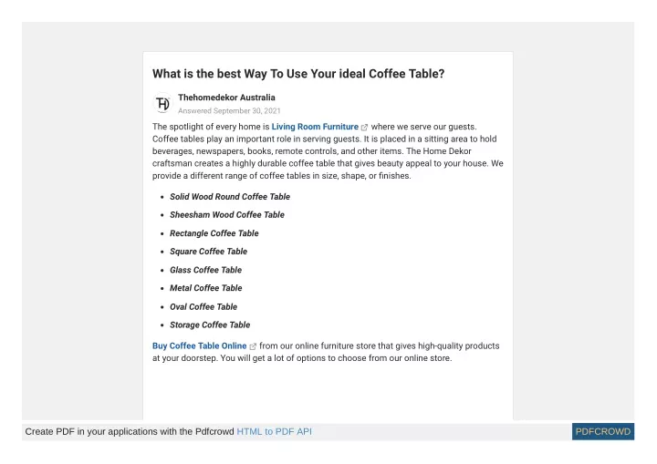 what is the best way to use your ideal coffee