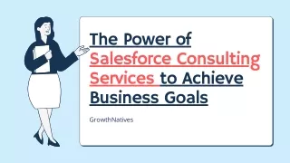 Power Of Salesforce Consulting Services To Achieve Business Goals