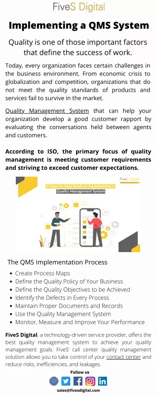 implementing a qms system