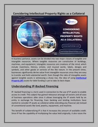 considering intellectual property rights