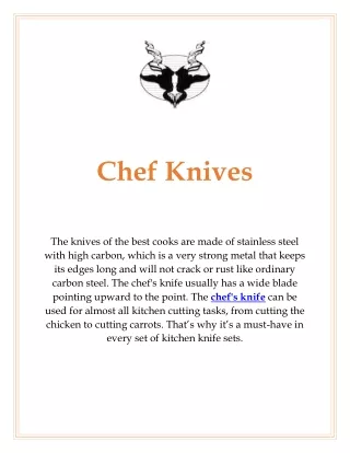 chef knives