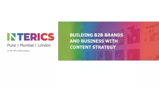 building b2b brands and business with content