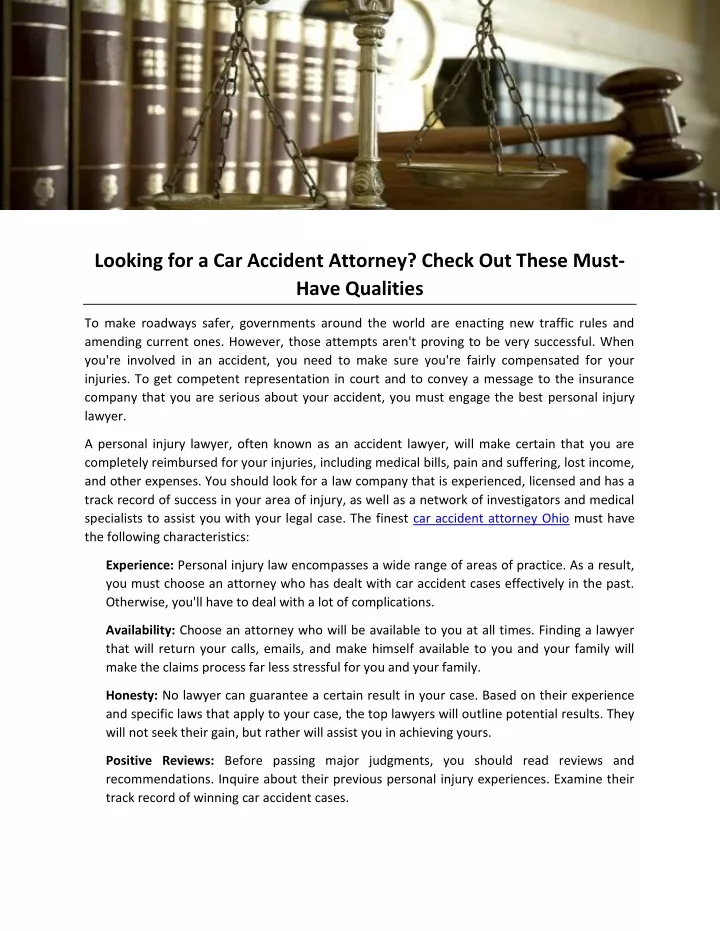 looking for a car accident attorney check