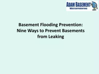 basement flooding prevention nine ways to prevent