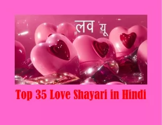 Top 35 Love Shayari in Hindi