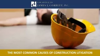 The Most Common Causes of Construction Litigation