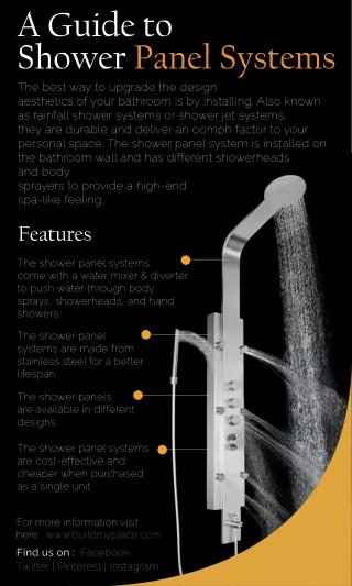 Get Best Shower Panel Systems At An Affordable Price