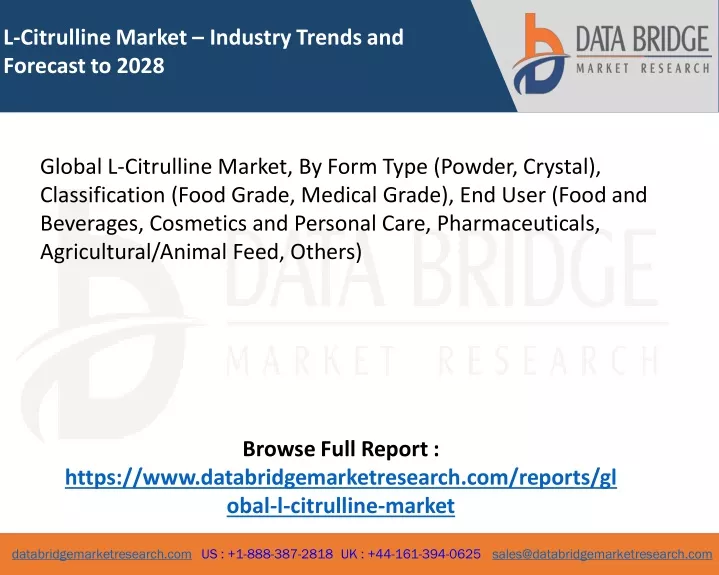 l citrullinemarket industry trends and forecast