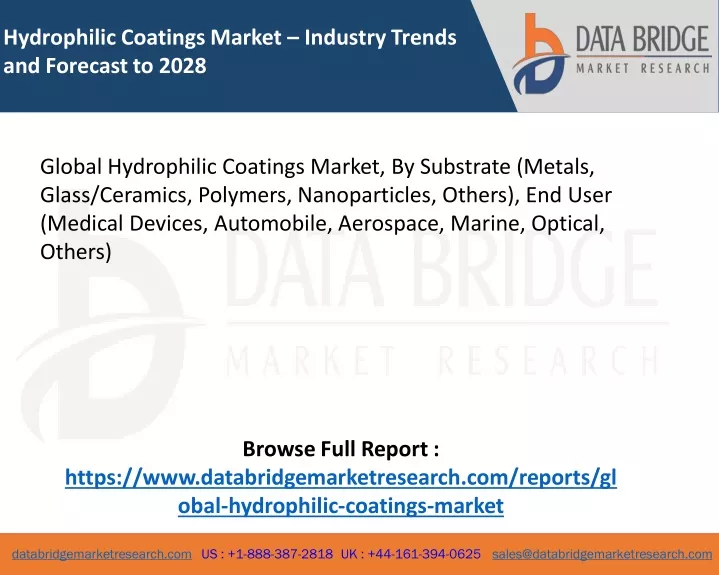 hydrophilic coatings market industry trends