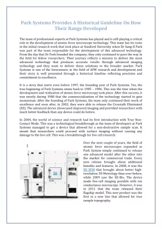 park systems provides a historical guideline