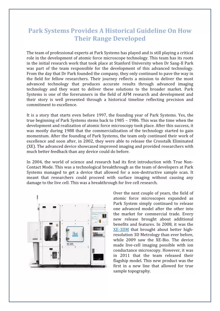 park systems provides a historical guideline