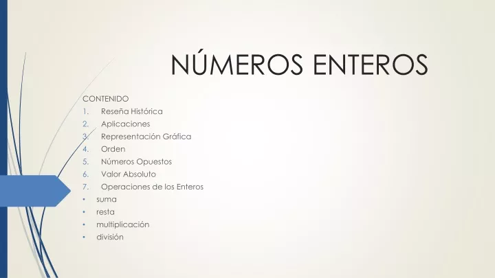 PPT - Clase Números Enteros PowerPoint Presentation, Free Download - ID ...