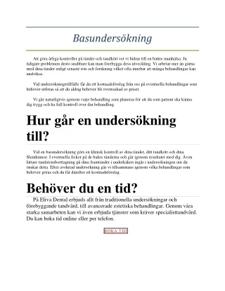 Basundersökning