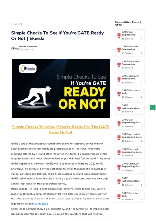 competitive exam gate