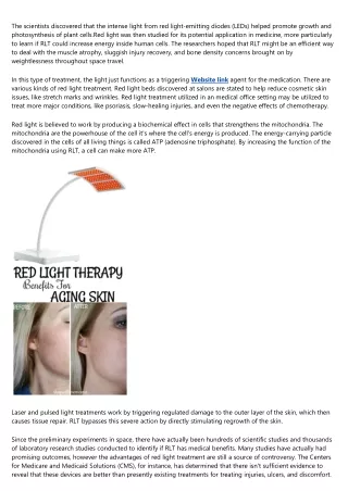 What Is Red Light Therapy? - Blublox