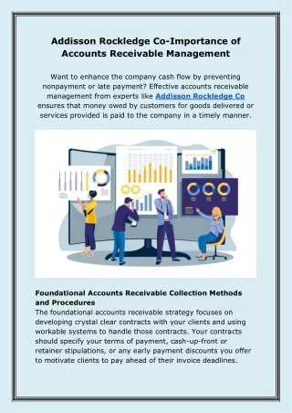 Addisson Rockledge Co-Importance of Accounts Receivable Management