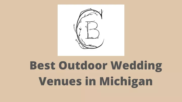 best outdoor wedding venues in michigan