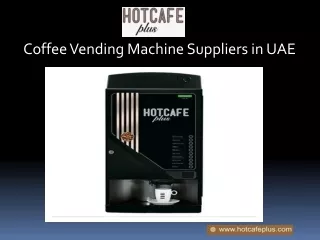 Coffee Vending Machine Suppliers in UAE