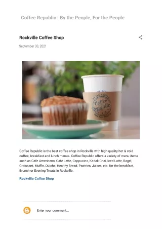Best Cofee Shop Rockville