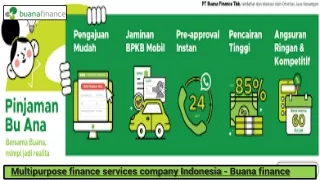 Multipurpose finance services company Indonesia - Buana finance