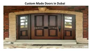 custom made doors in dubai