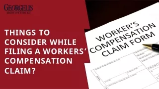 things to consider while filing a workers