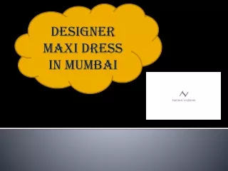 designer maxi dress in mumbai