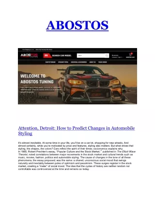 Bilstyling/Carstyling -ABOSTOS TUNING