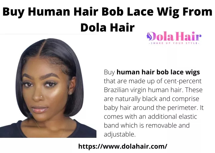 buy human hair bob lace wig from dola hair