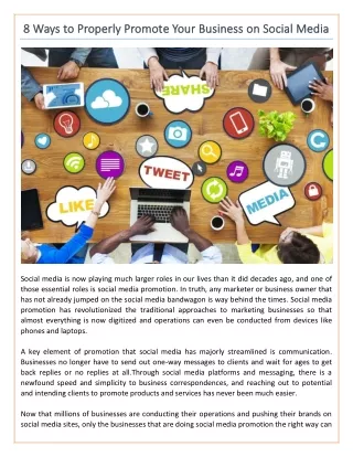 8 ways to properly promot 8 ways to properly