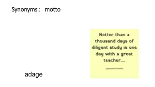 synonyms motto