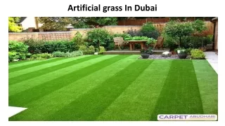 artificial grass in dubai